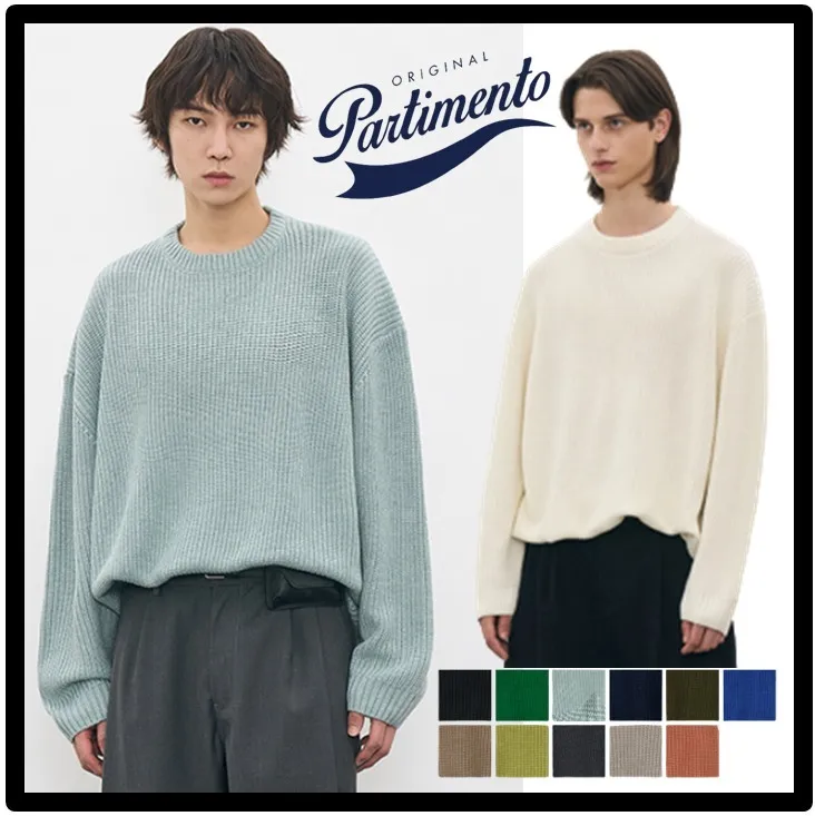 PARTIMENTO  |Unisex Street Style Logo Sweaters