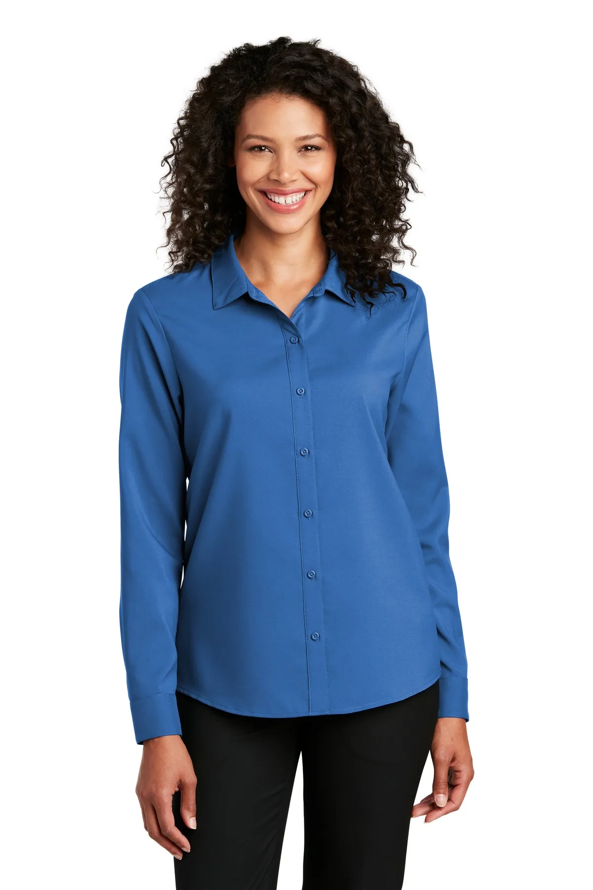 Port Authority Clothing LW401 Port Authority    Ladies Long Sleeve Performance Staff Shirt SKU: LW401