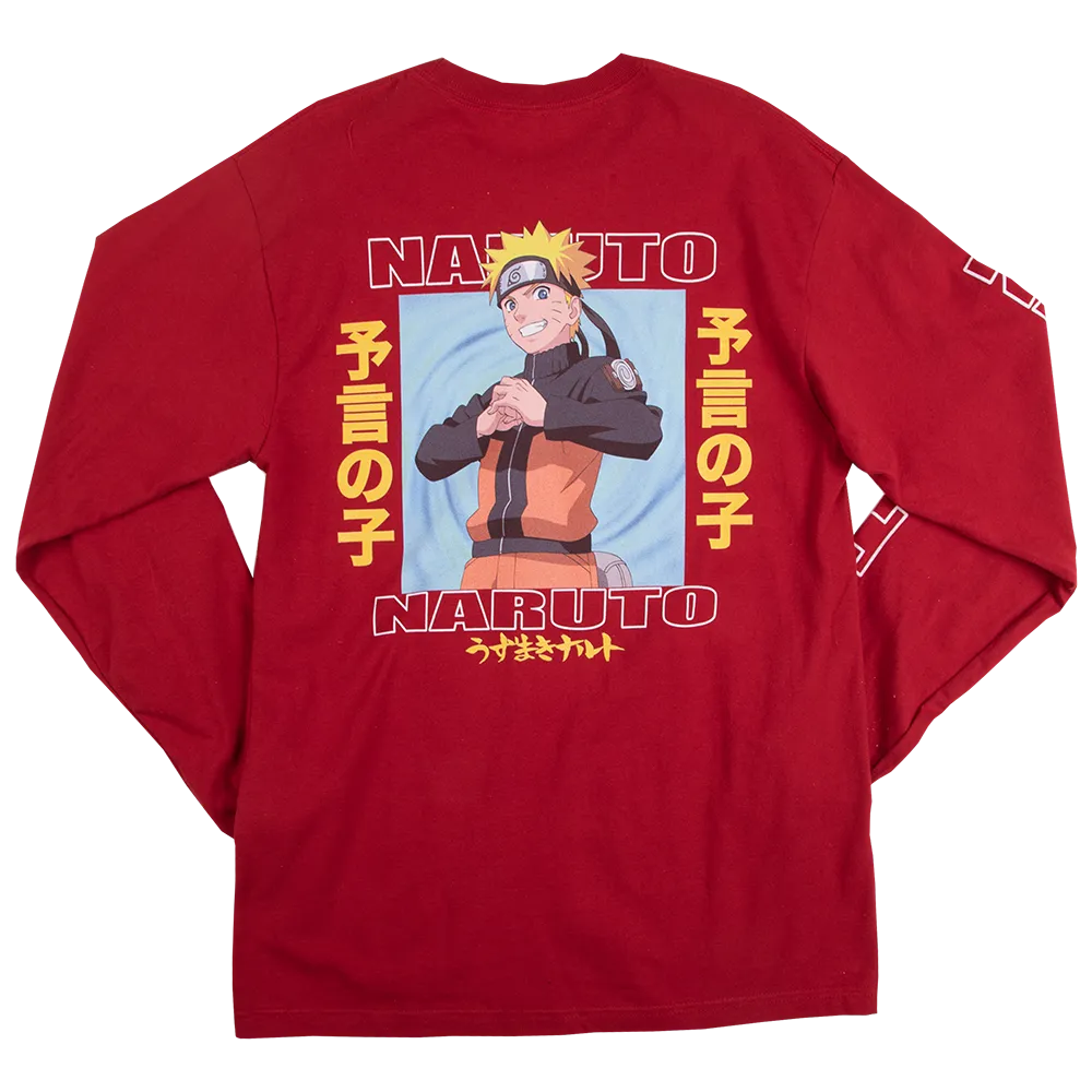 Red Naruto Uzumaki Long Sleeve