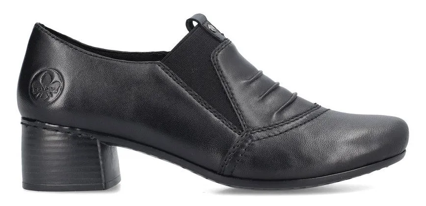 Rieker 41657-00 Womens Leather Court Shoe