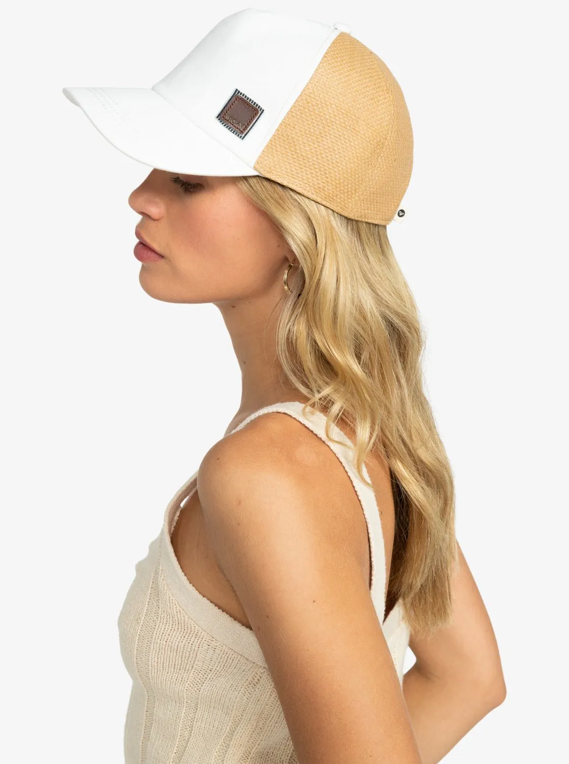 Roxy Incognito Straw Trucker Hat