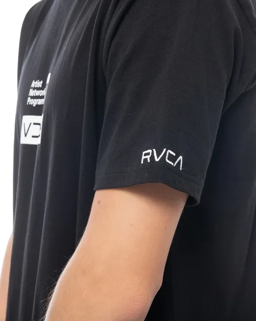 RVCA  |Crew Neck Unisex Plain Short Sleeves Logo Crew Neck T-Shirts