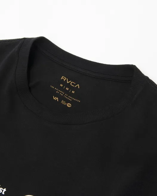 RVCA  |Crew Neck Unisex Plain Short Sleeves Logo Crew Neck T-Shirts