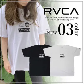 RVCA  |Crew Neck Unisex Plain Short Sleeves Logo Crew Neck T-Shirts