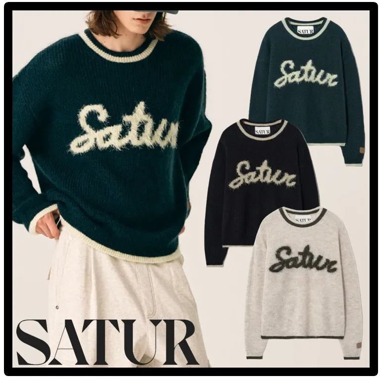 SATUR  |Street Style Logo Sweaters