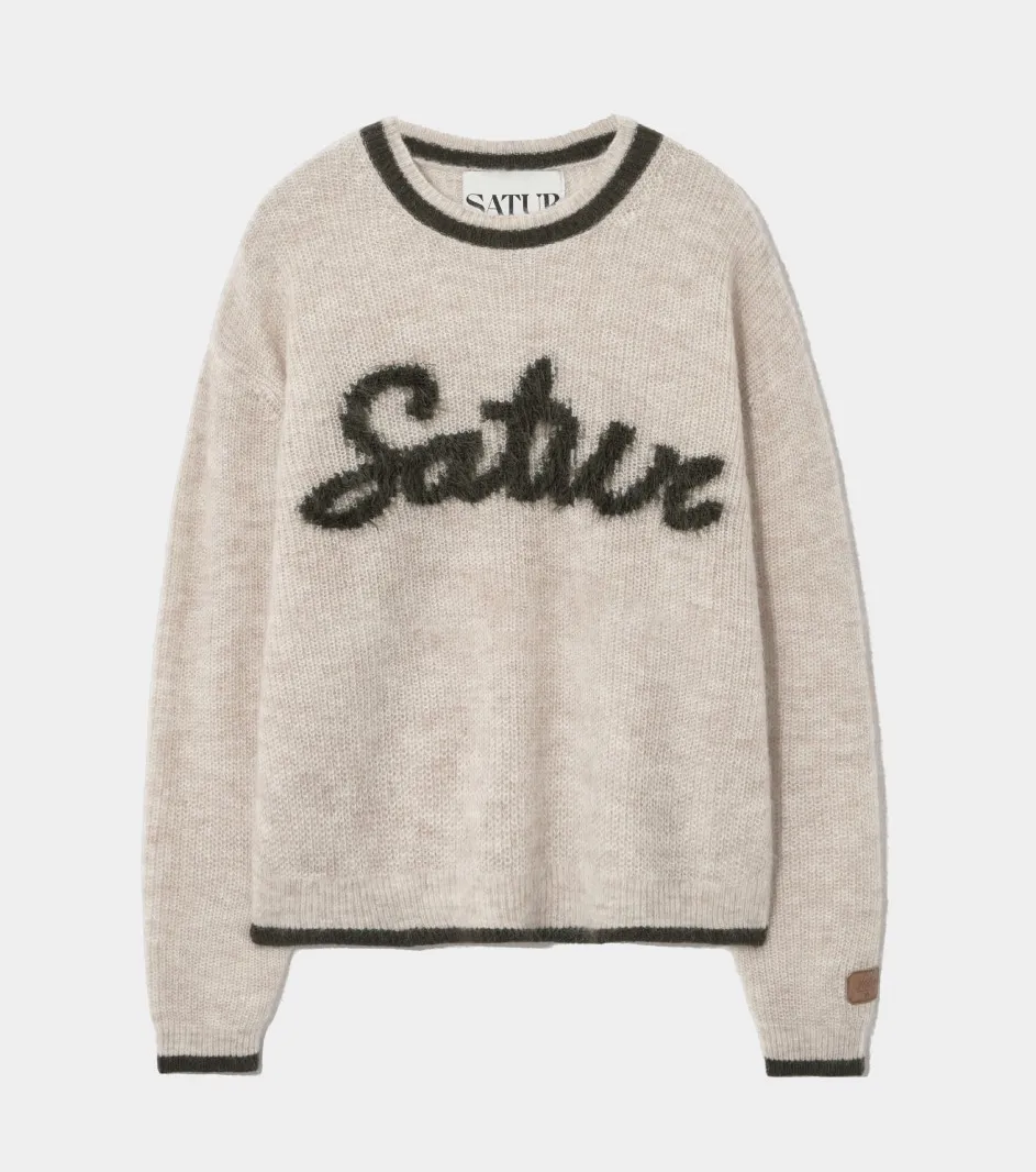 SATUR  |Street Style Logo Sweaters