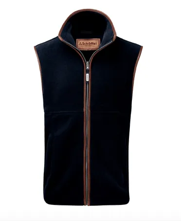 Schoffel Mens Oakham Fleece Gilet Navy - Gillanders.ie Town & Country Clothing