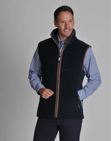 Schoffel Mens Oakham Fleece Gilet Navy - Gillanders.ie Town & Country Clothing