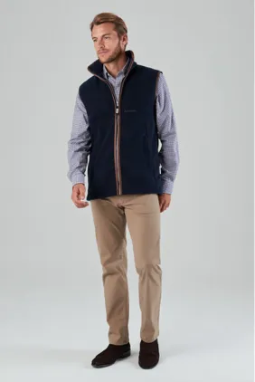 Schoffel Mens Oakham Fleece Gilet Navy - Gillanders.ie Town & Country Clothing