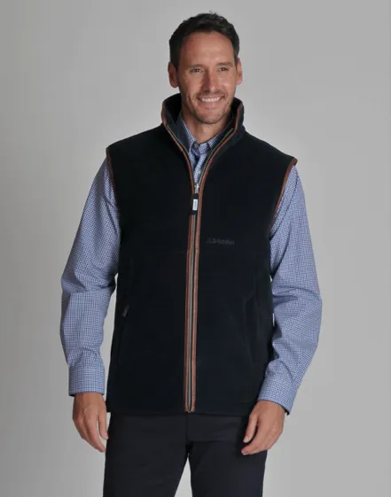 Schoffel Mens Oakham Fleece Gilet Navy - Gillanders.ie Town & Country Clothing