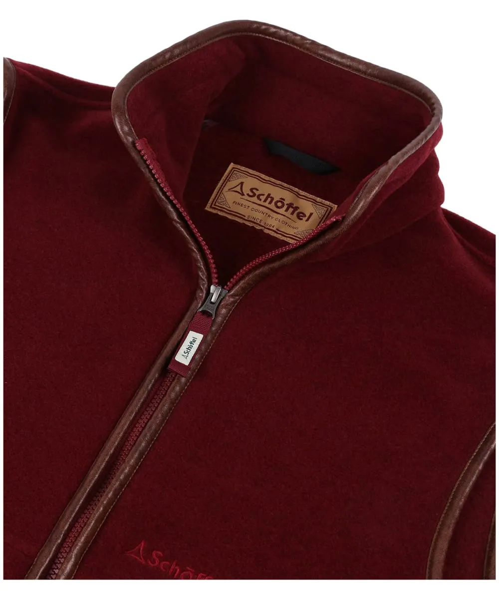 Schoffel Oakham Fleece Gilet Claret - Gillanders.ie Town & Country Clothing