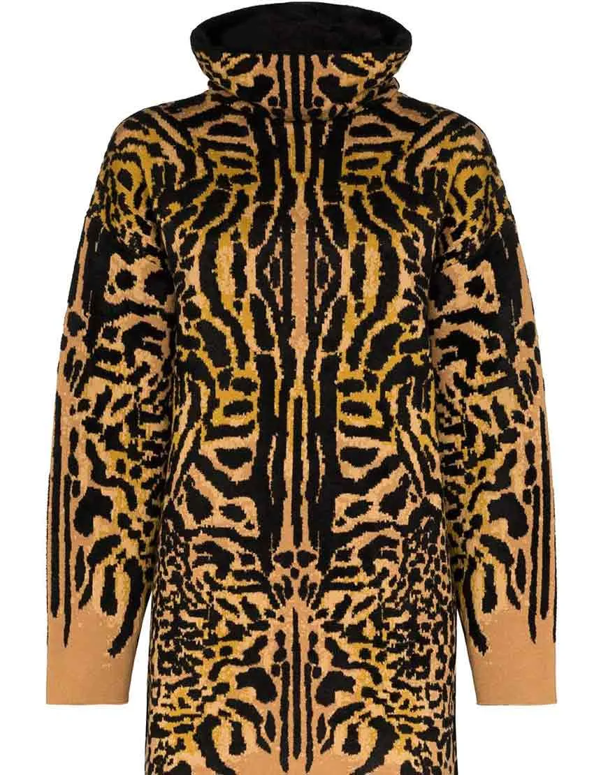 Selena Gomez Animal Print Sweater - ujackets