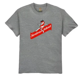 Serious Adult Mascot T-Shirt Grey