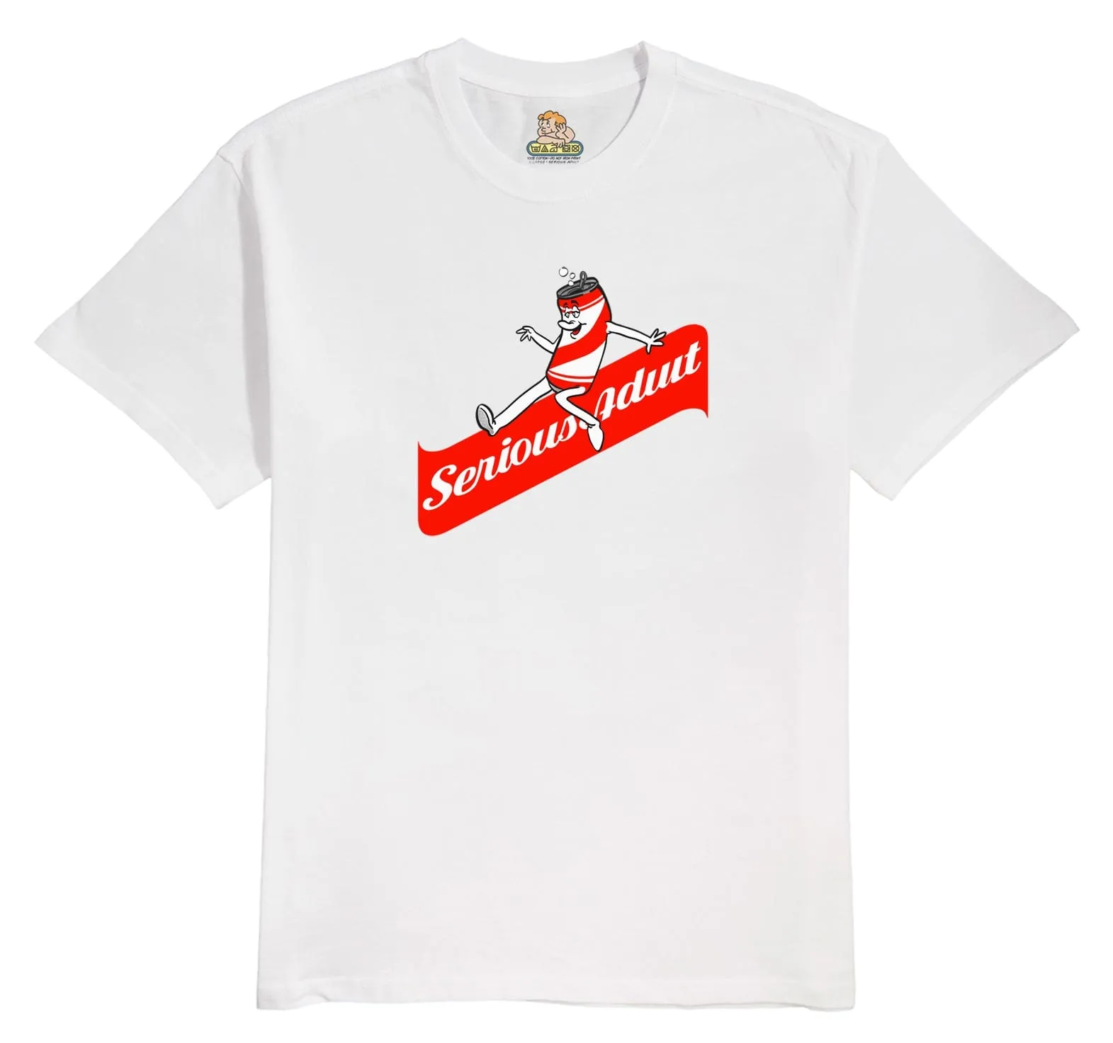 Serious Adult Mascot T-Shirt White