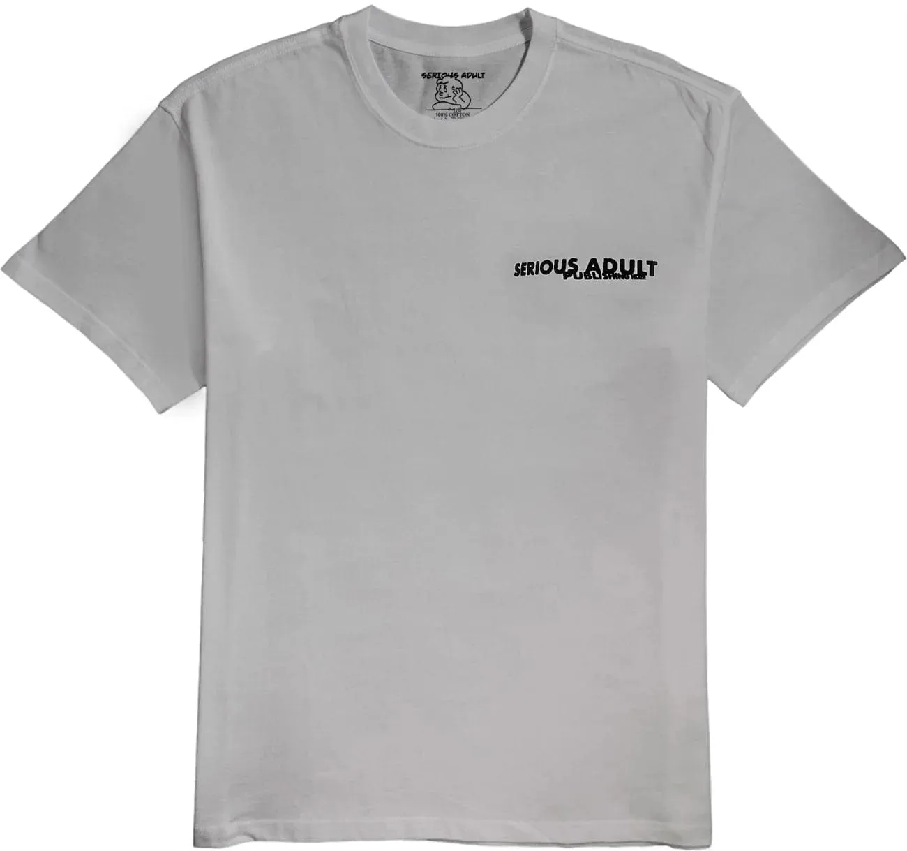 Serious Adult Pillarman T-Shirt Sport Grey