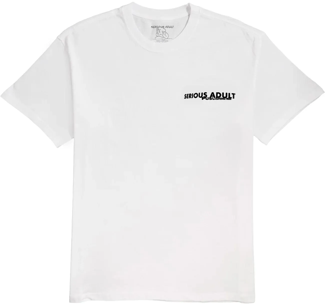 Serious Adult Pillarman T-Shirt White