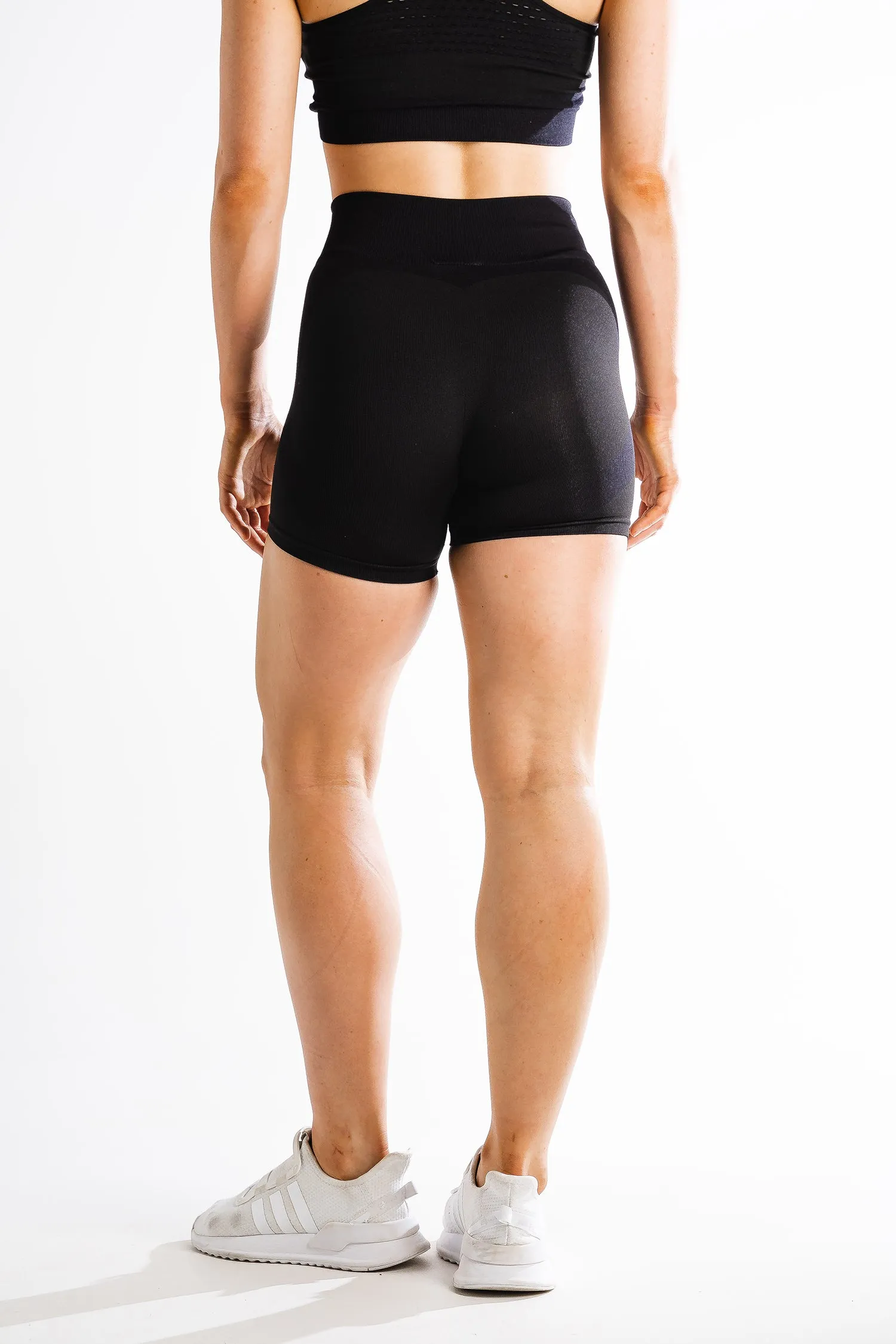 Sparta Laconic Seamless Shorts - Black/Yellow Volt