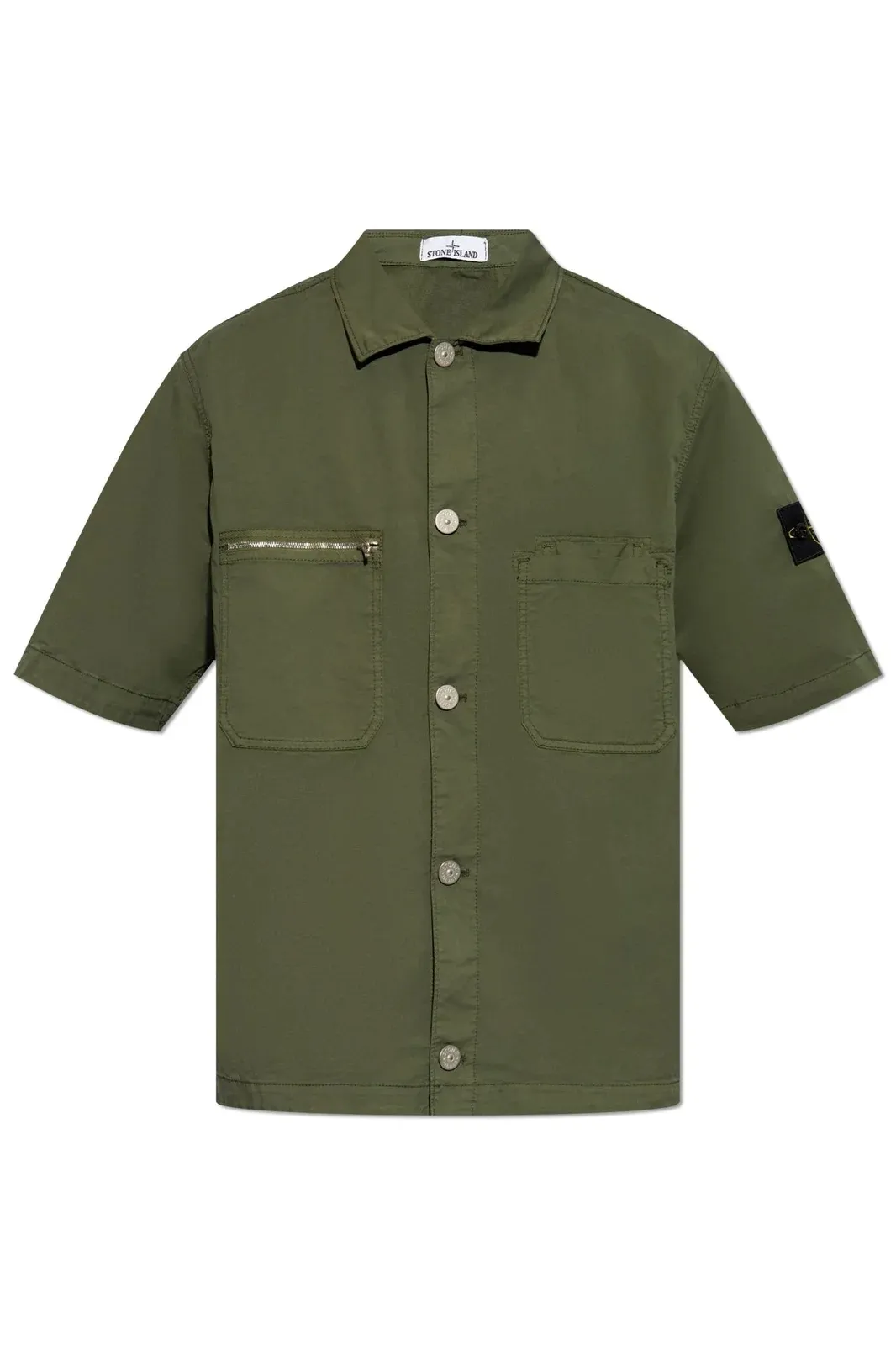 STONE ISLAND  |Cotton Short Sleeves Logo Shirts