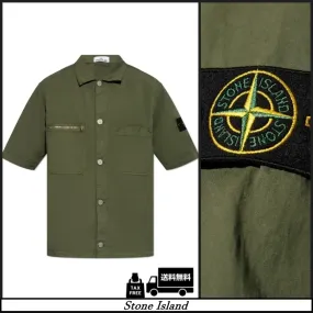 STONE ISLAND  |Cotton Short Sleeves Logo Shirts