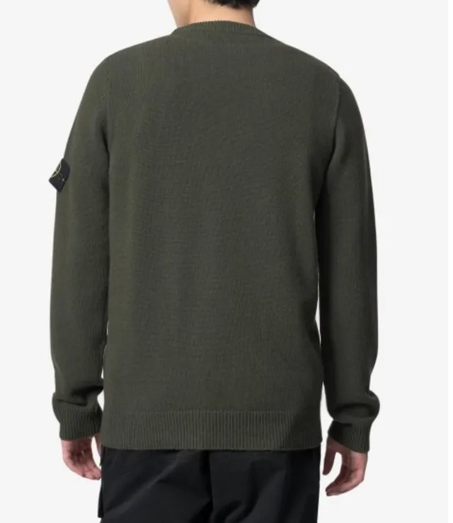 STONE ISLAND  |Unisex Wool Plain Logo Sweaters