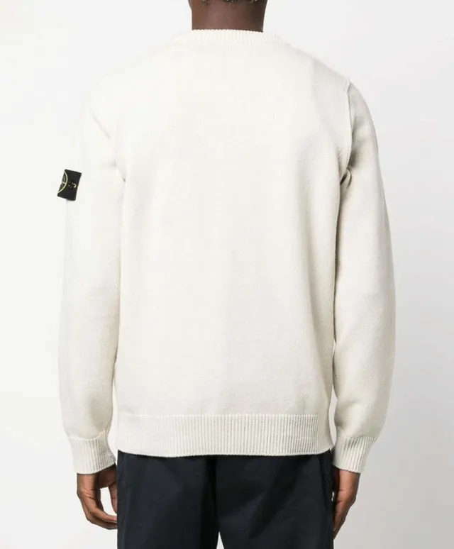 STONE ISLAND  |Unisex Wool Plain Logo Sweaters