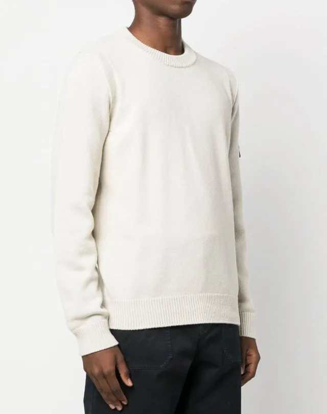 STONE ISLAND  |Unisex Wool Plain Logo Sweaters