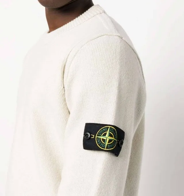 STONE ISLAND  |Unisex Wool Plain Logo Sweaters