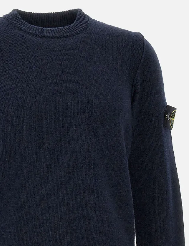 STONE ISLAND  |Unisex Wool Plain Logo Sweaters