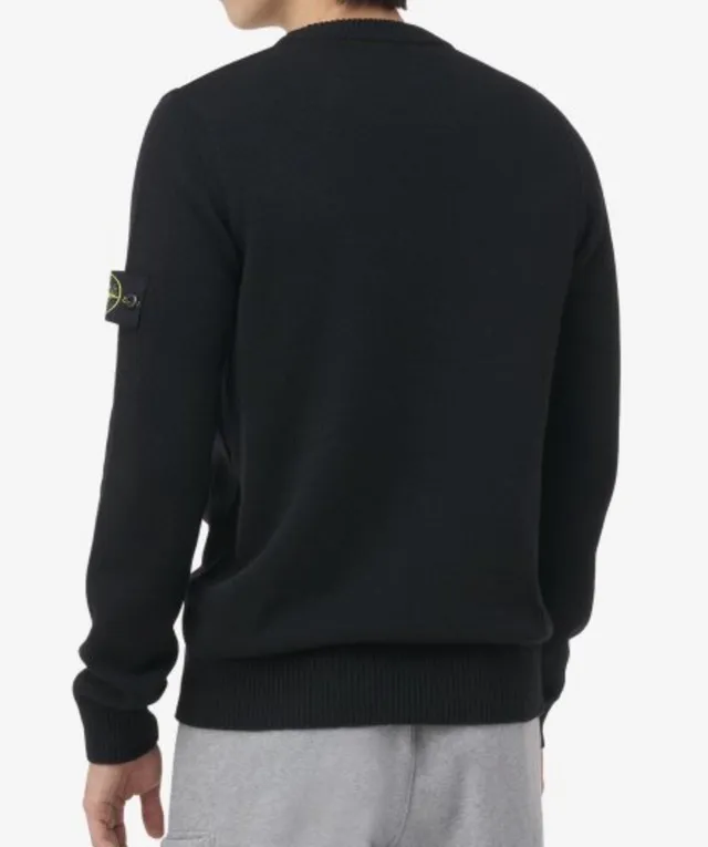 STONE ISLAND  |Unisex Wool Plain Logo Sweaters