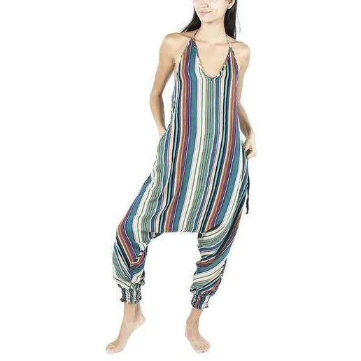 Striped Harem Jumpsuit