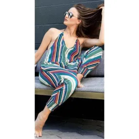 Striped Harem Jumpsuit