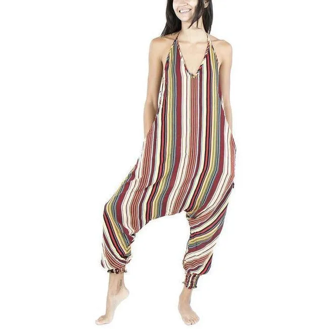 Striped Harem Jumpsuit