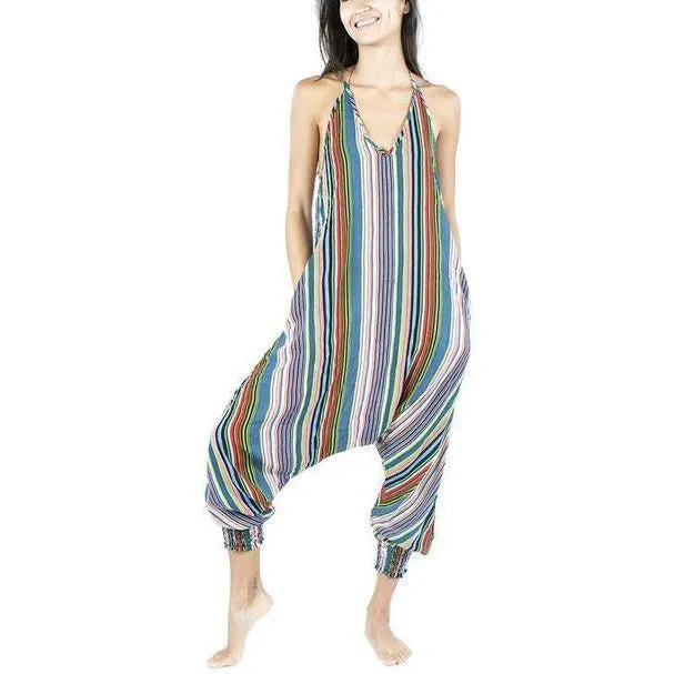 Striped Harem Jumpsuit