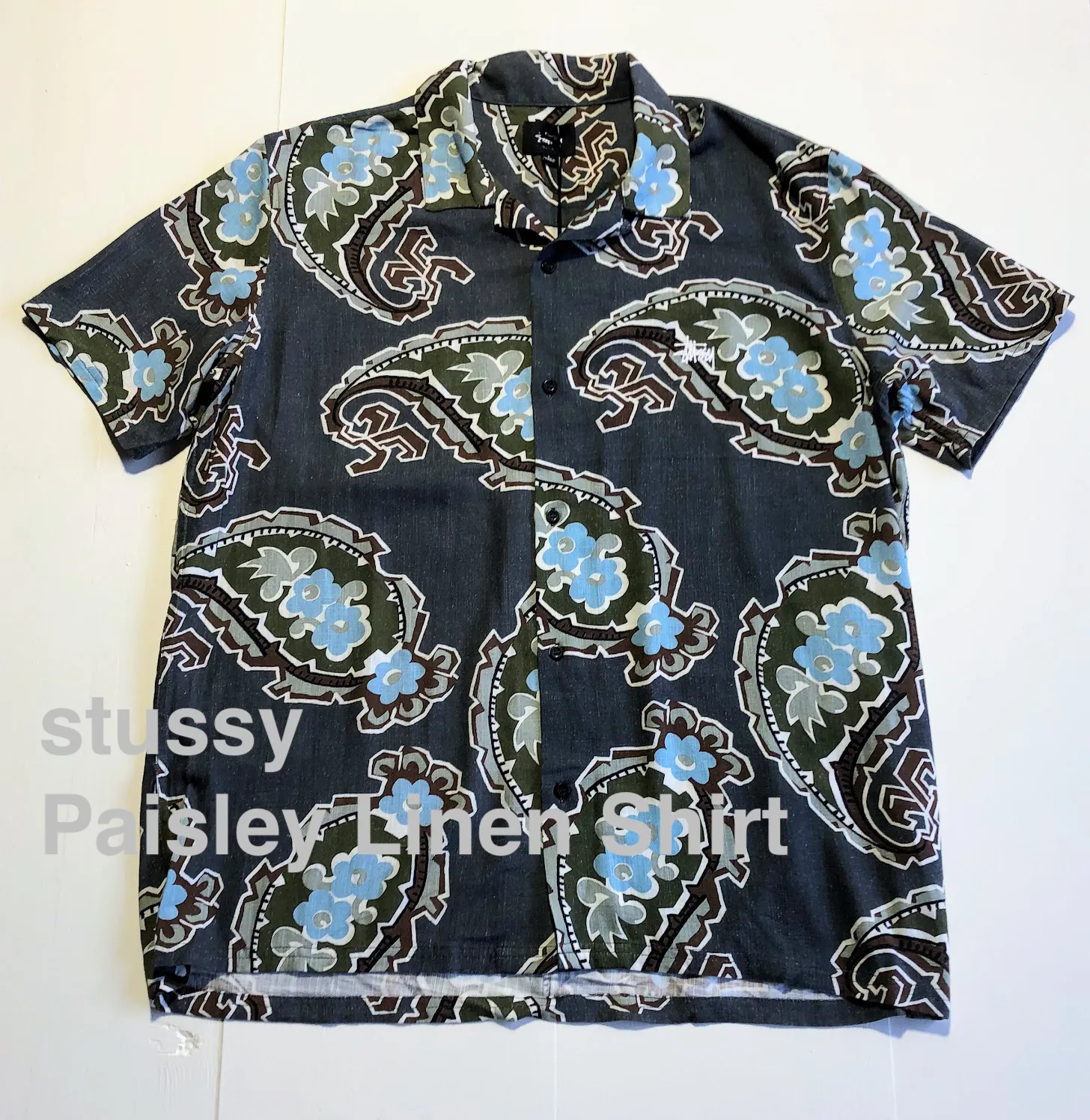 STUSSY  |Paisley Street Style Short Sleeves Skater Style Shirts