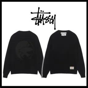 STUSSY  |Street Style Logo Skater Style Sweaters