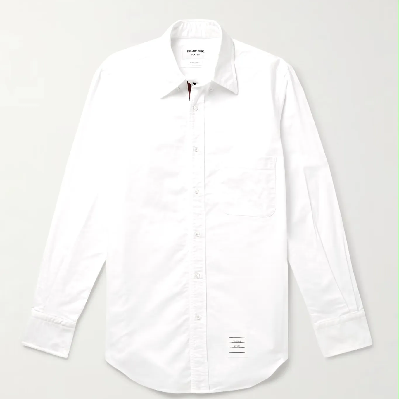 THOM BROWNE  |Plain Cotton Bridal Logo Front Button Designers Shirts