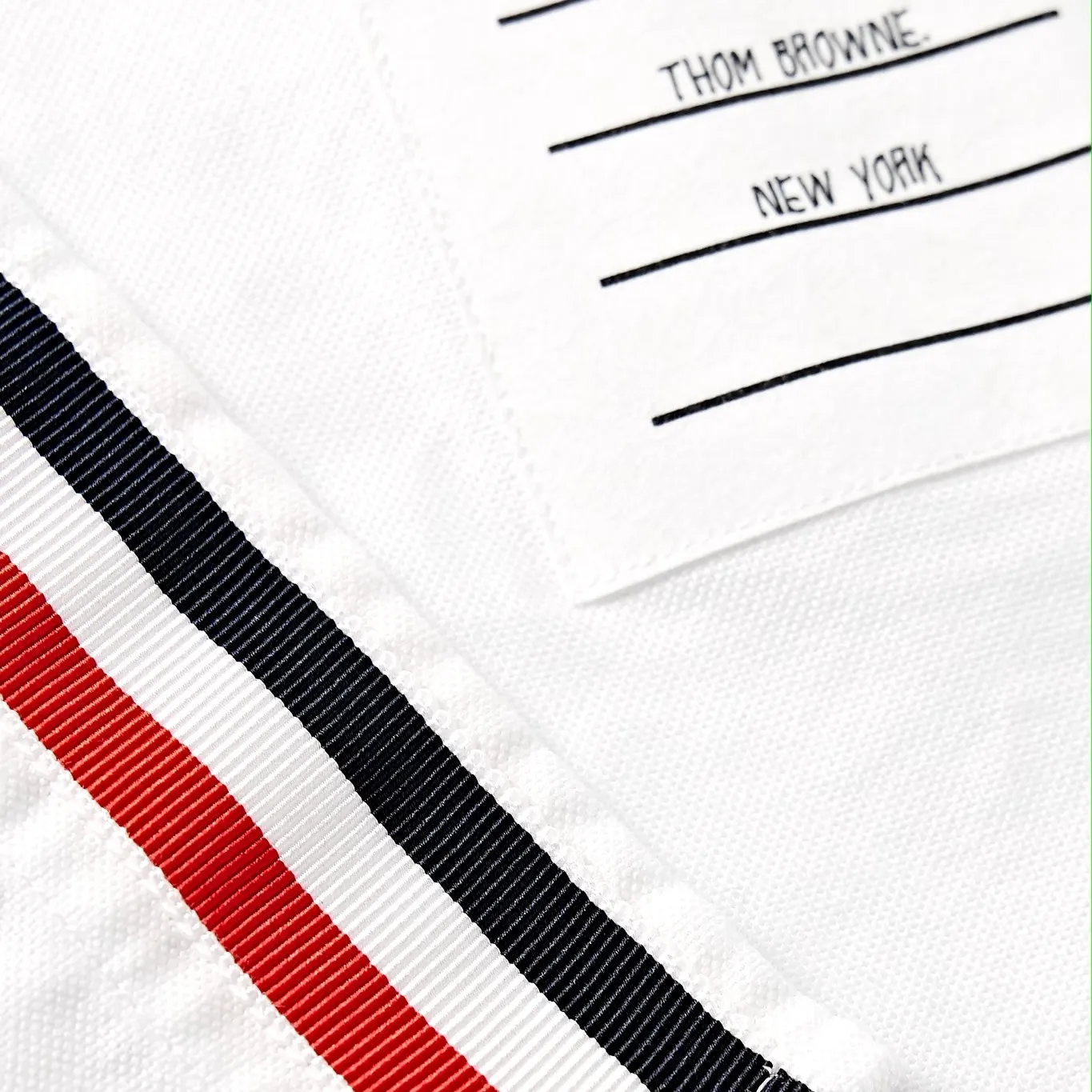 THOM BROWNE  |Plain Cotton Bridal Logo Front Button Designers Shirts