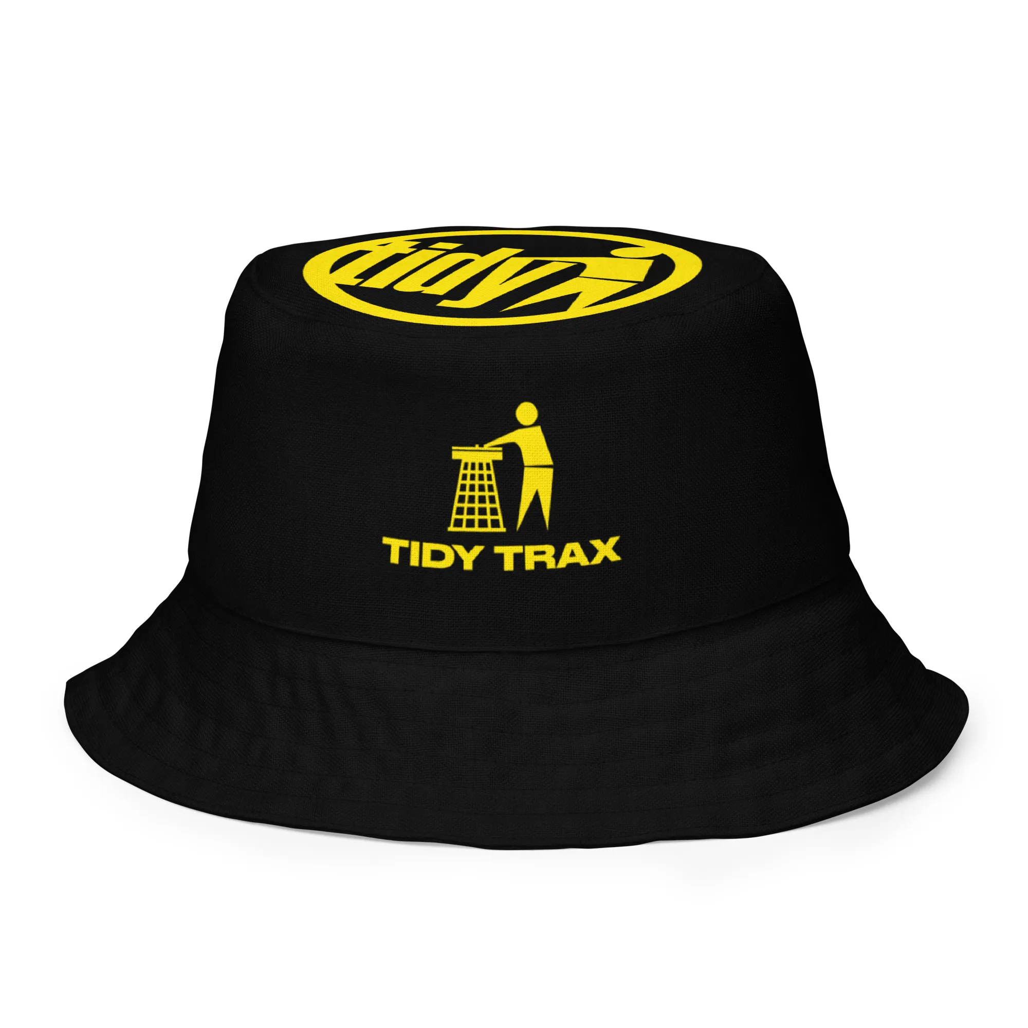 Tidy Black & Yellow Reversible Bucket Hat