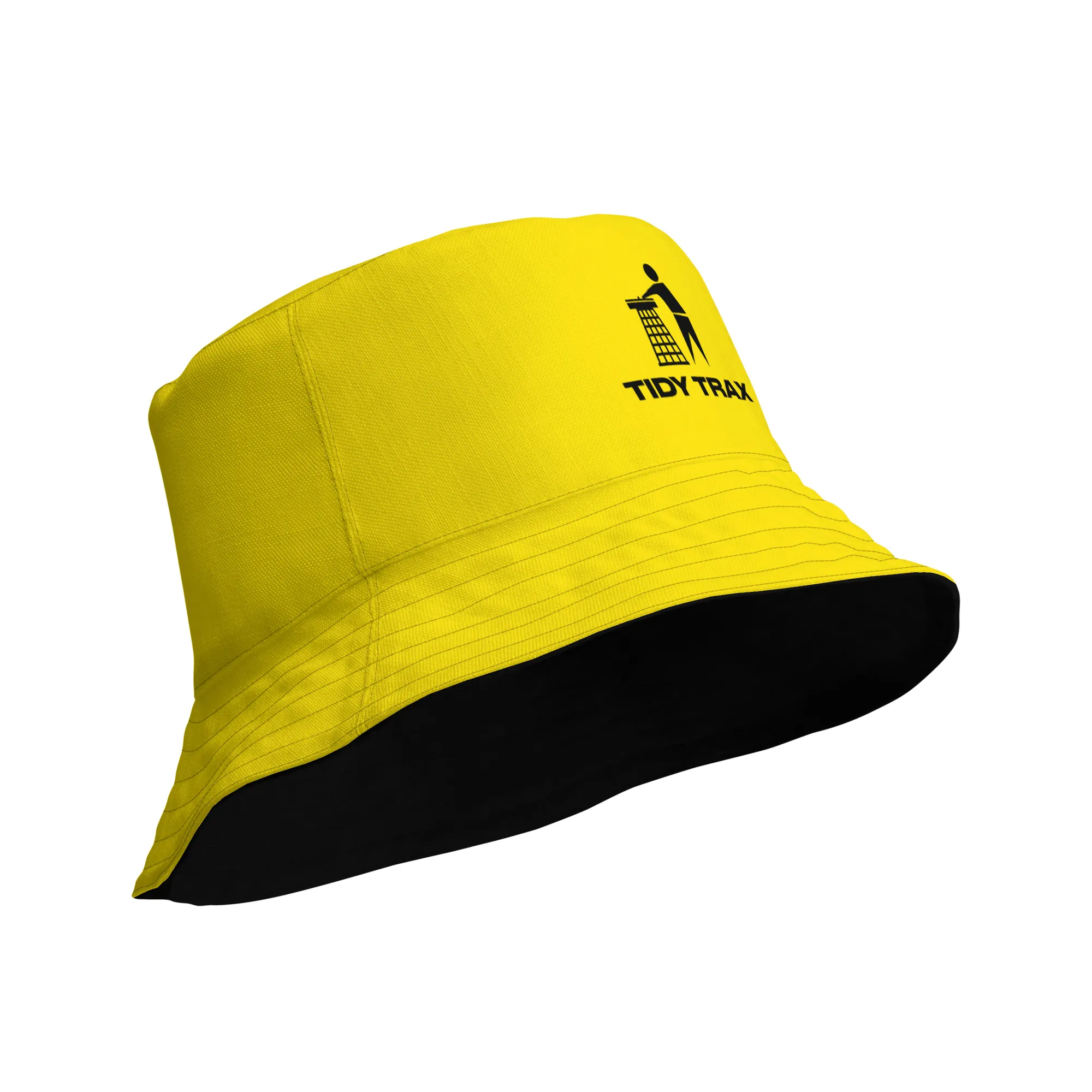 Tidy Black & Yellow Reversible Bucket Hat