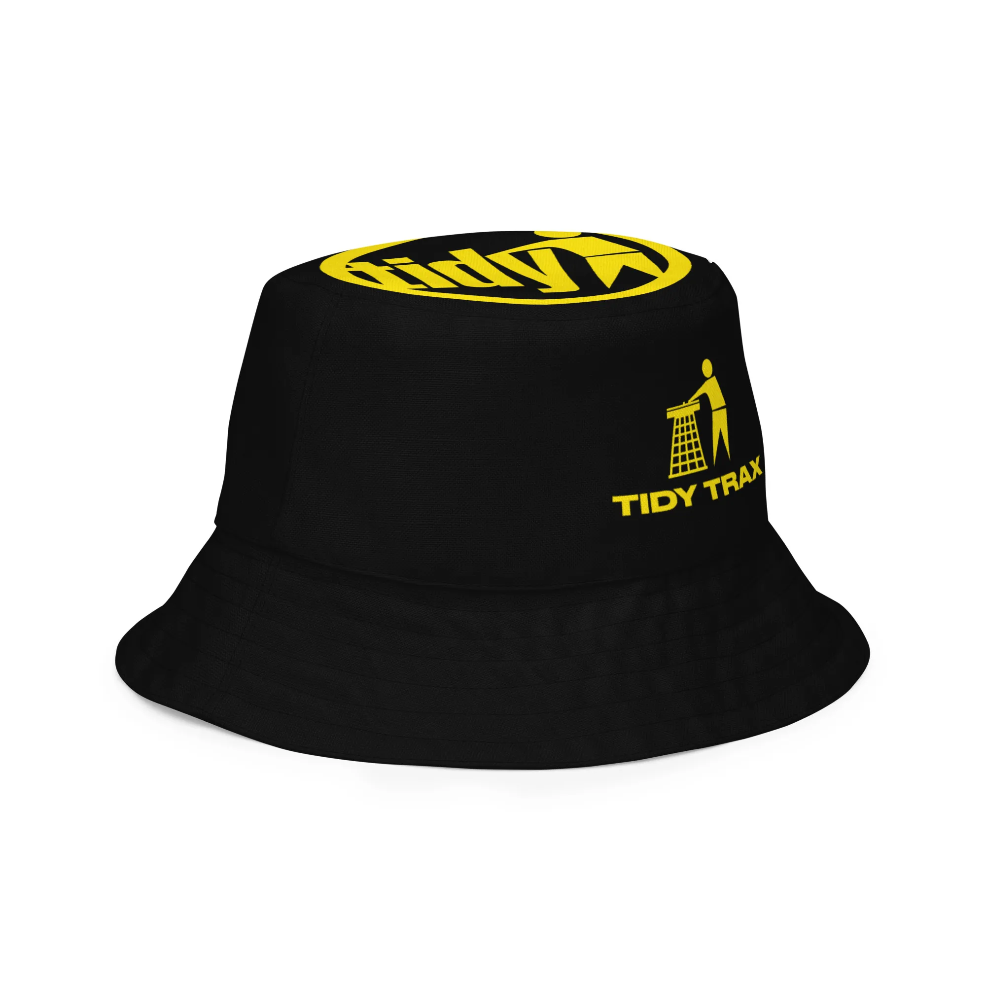 Tidy Black & Yellow Reversible Bucket Hat