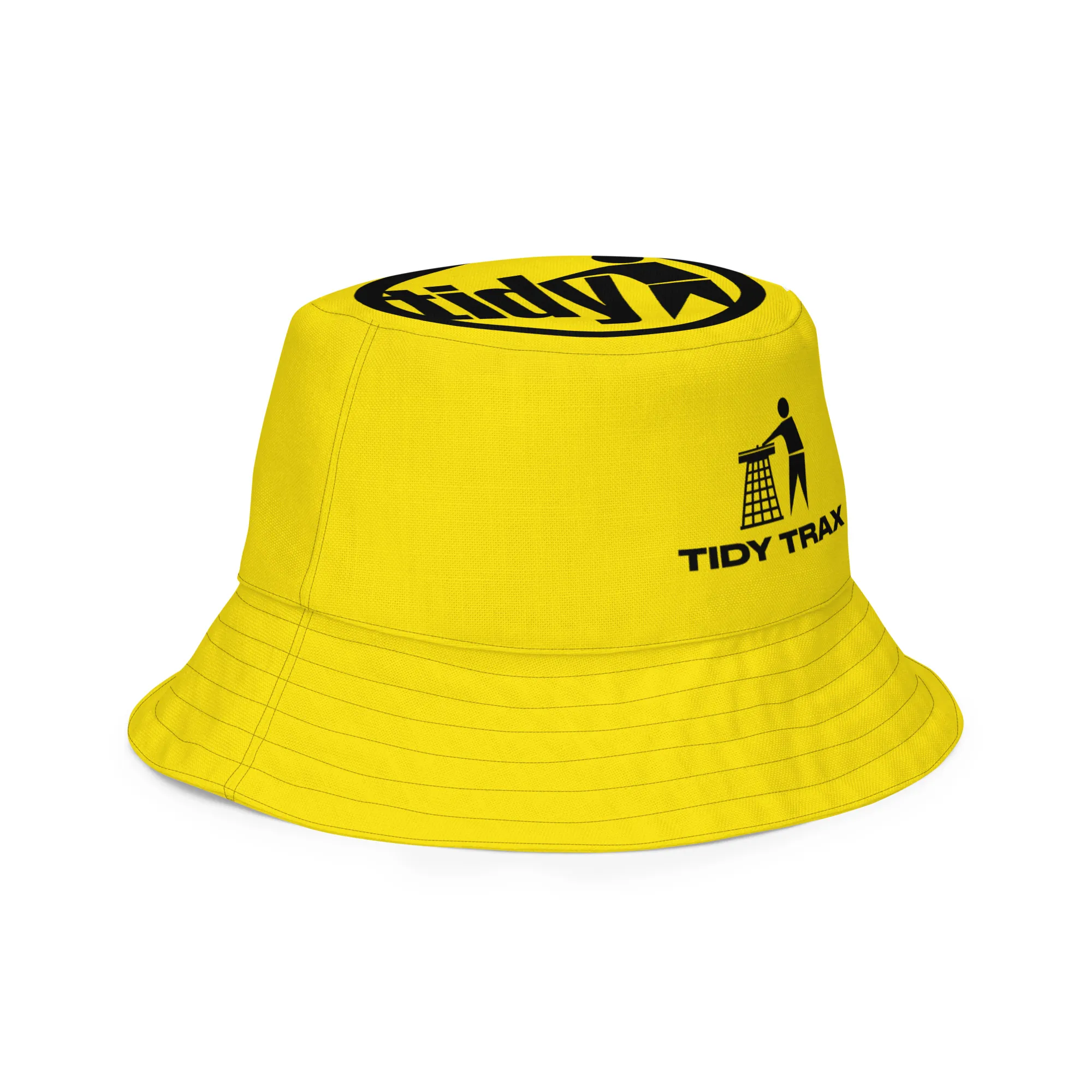 Tidy Black & Yellow Reversible Bucket Hat