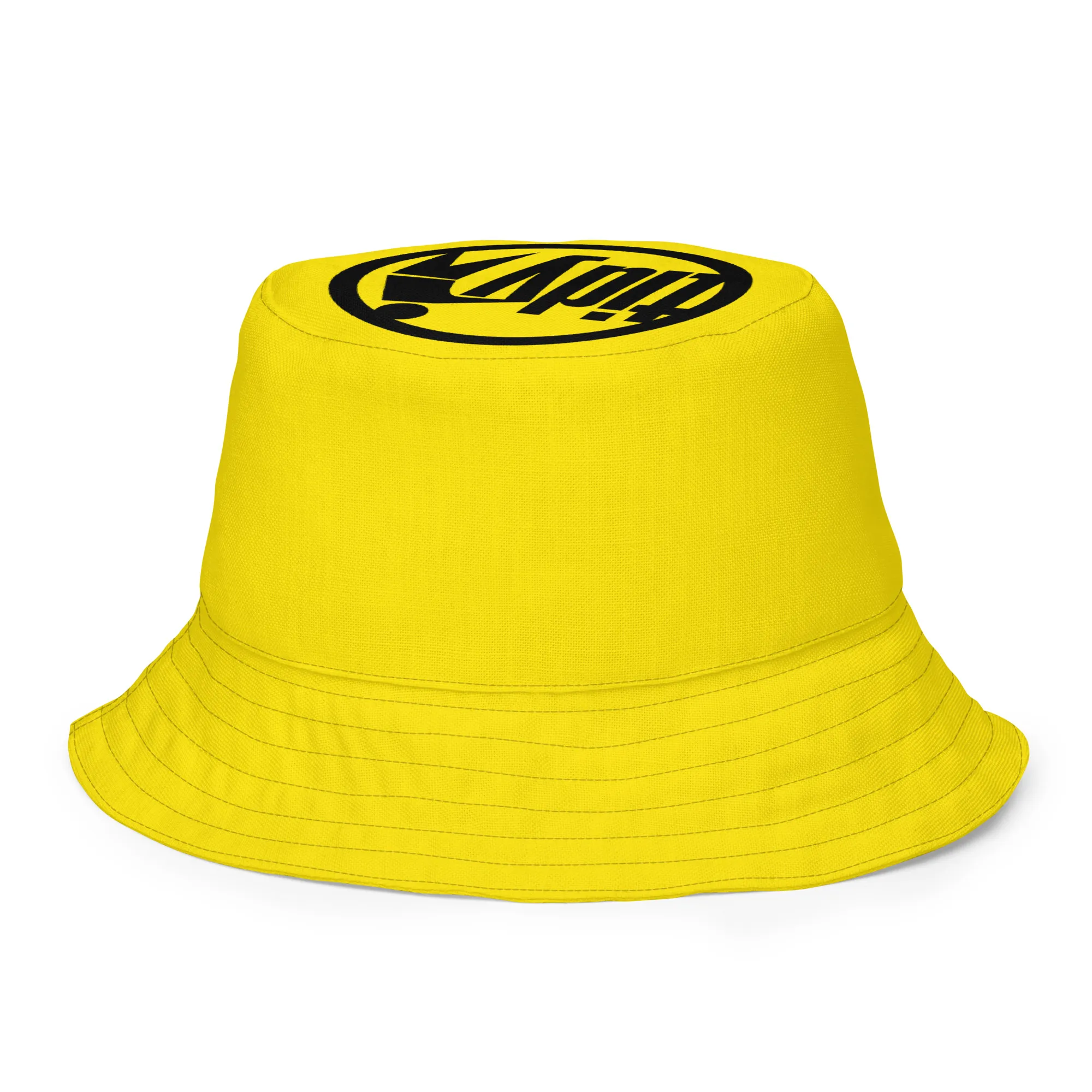 Tidy Black & Yellow Reversible Bucket Hat