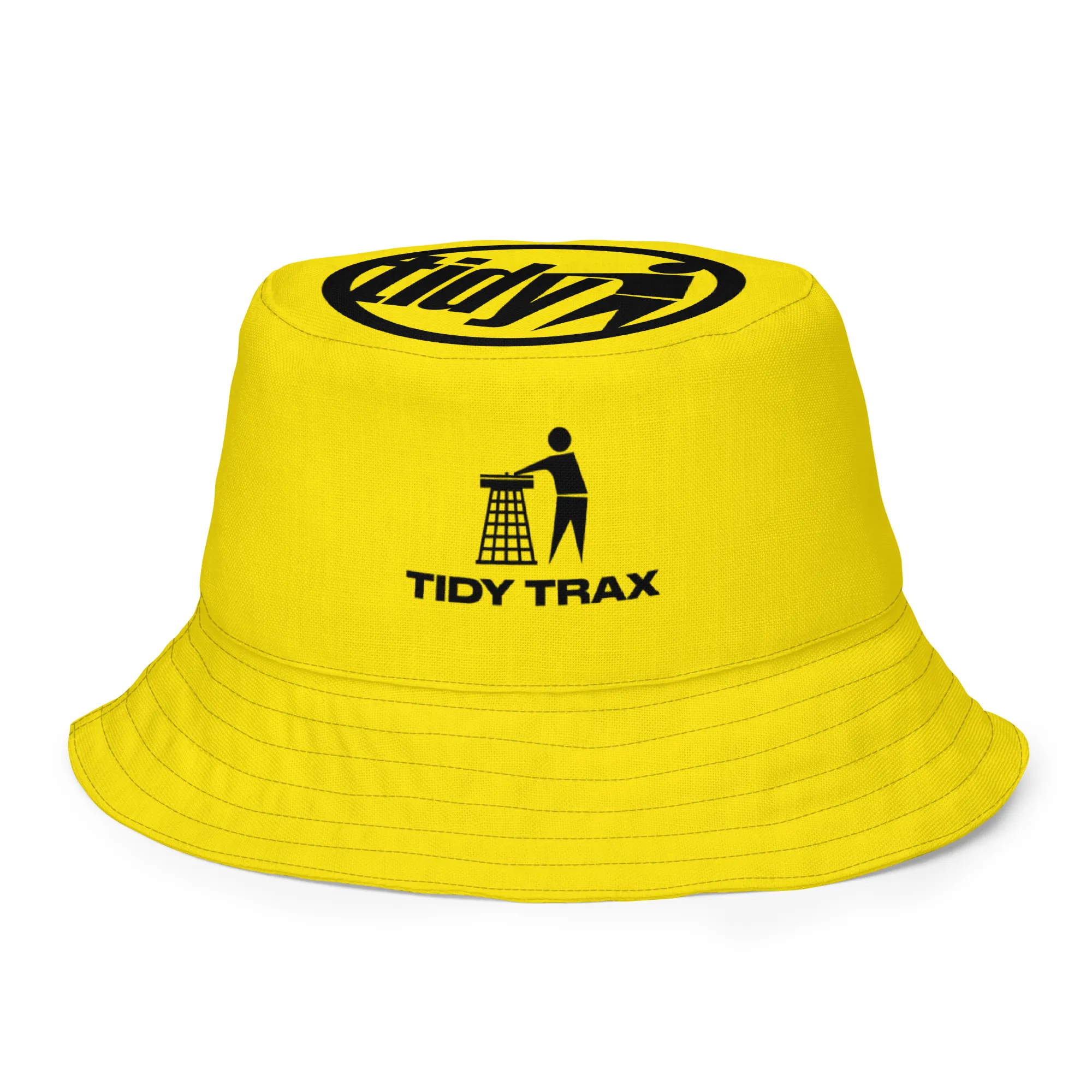 Tidy Black & Yellow Reversible Bucket Hat