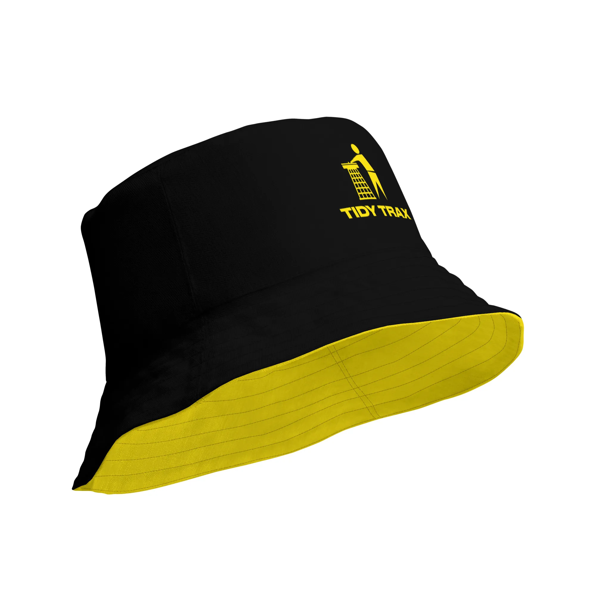 Tidy Black & Yellow Reversible Bucket Hat