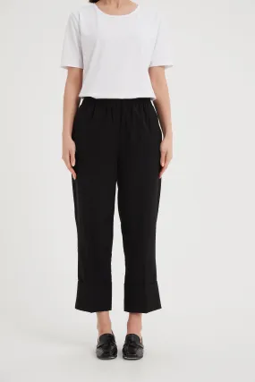 Tirelli - Deep Cuff Pants - Black