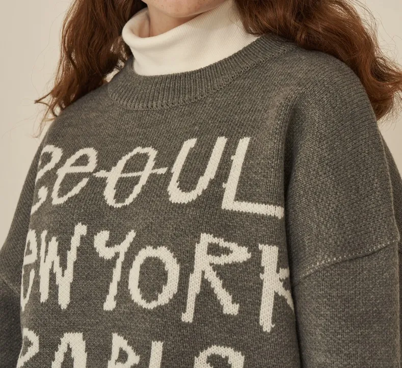 UNALLOYED  |Unisex Street Style Logo Sweaters