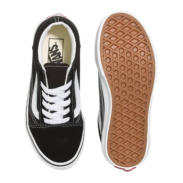 Vans Kids Old Skool Shoe - Black/True White