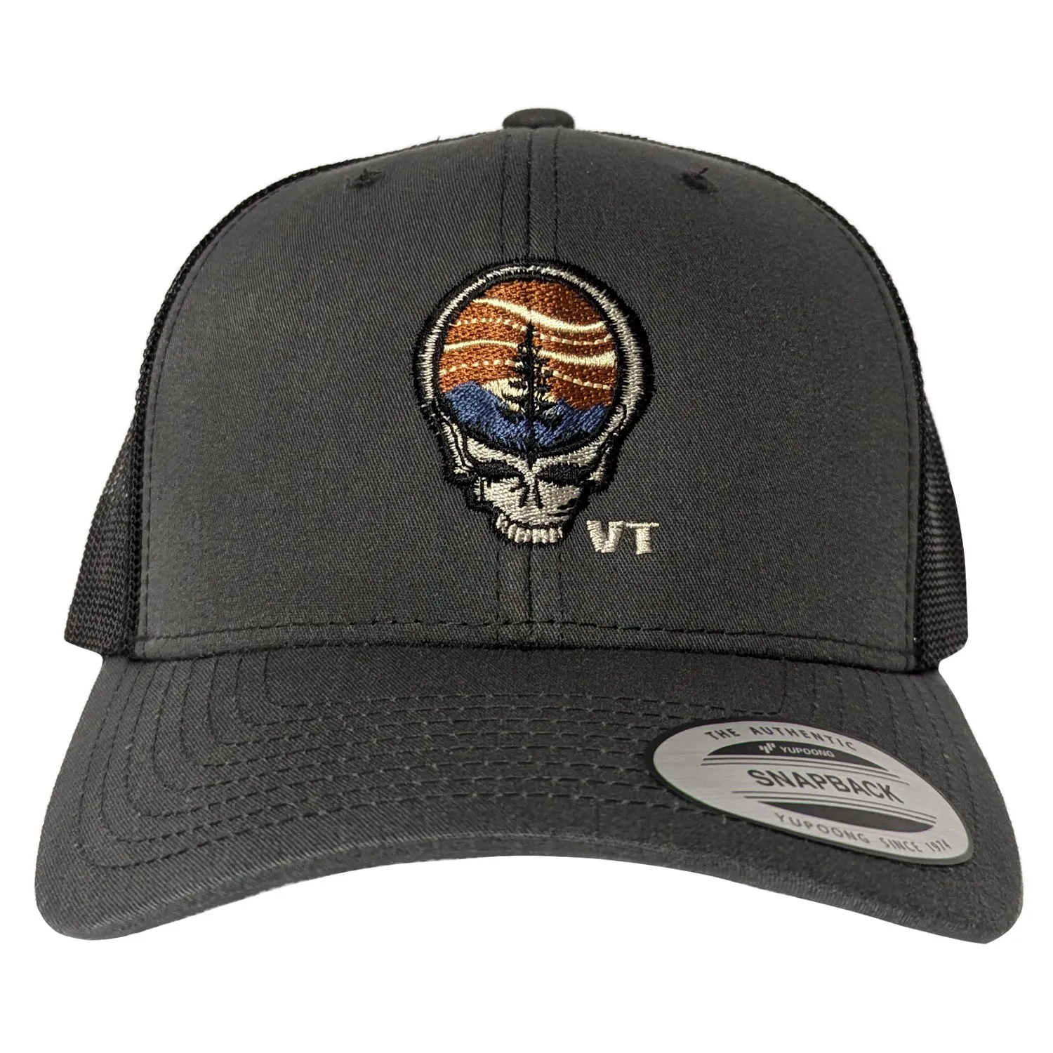 Vermont Hat Grateful Head Charcoal/Black