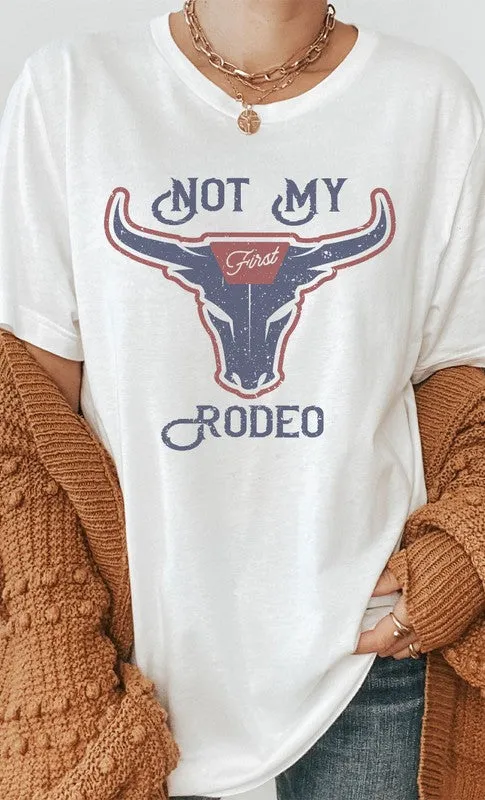 Vintage Not My First Rodeo Western Graphic Tee