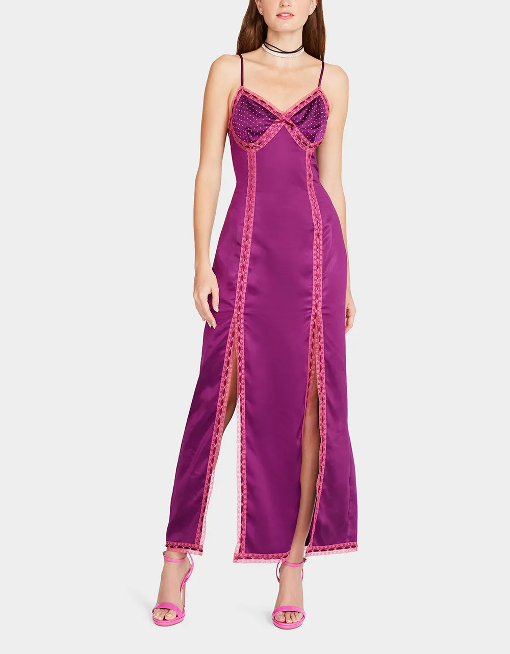 VIOLA SLIP DRESS PURPLE